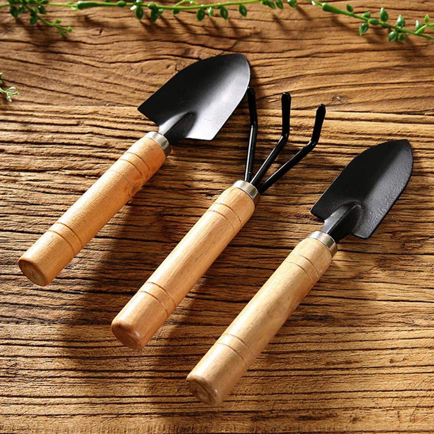 Small sized Hand Cultivator, Small Trowel, Garden Fork (Set of 3) - Bhavnagar Deodap