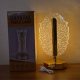 Feather Shape Crystal Lamp 