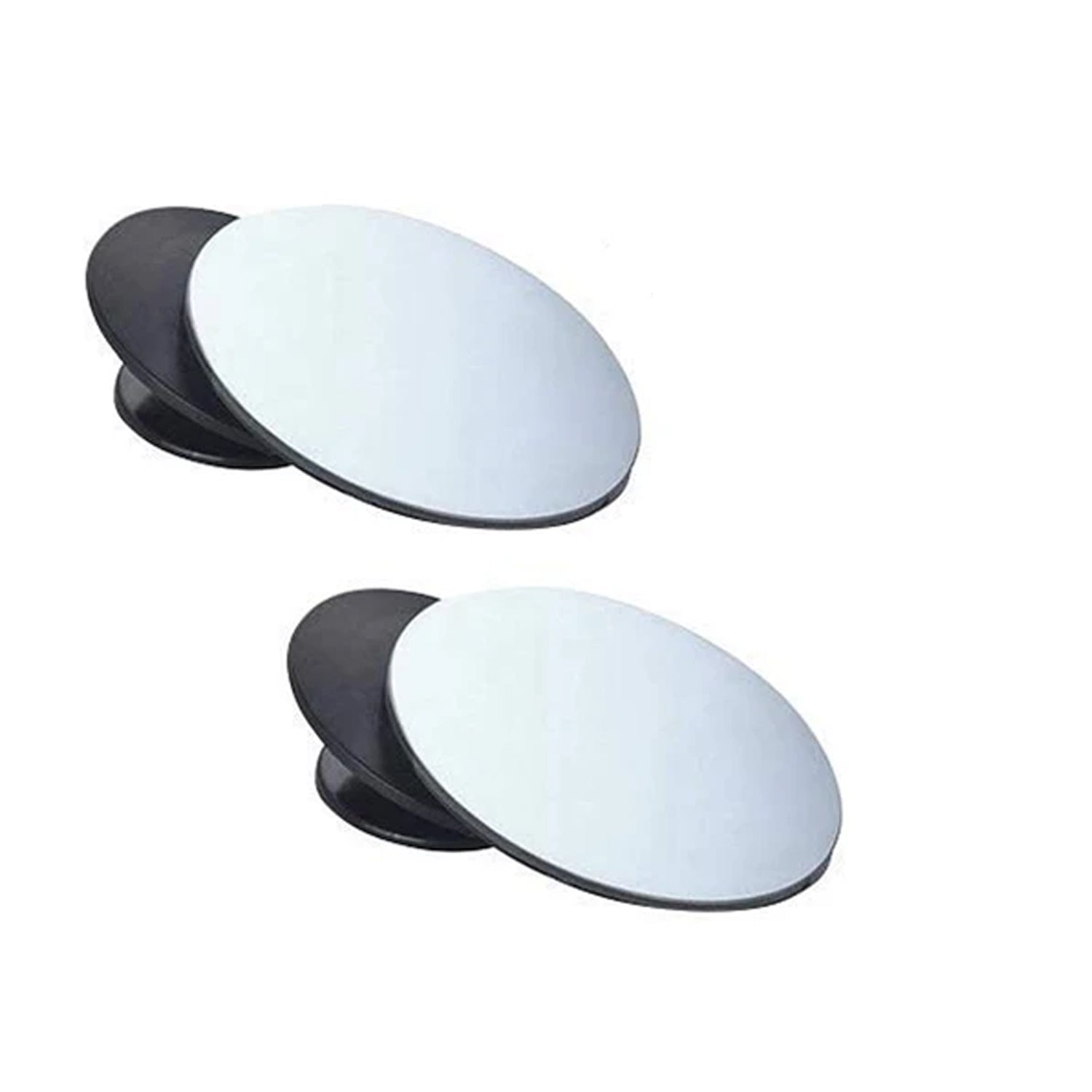 Blind Spot Round Wide Angle Adjustable Convex Rear View Mirror - Pack of 2 - Bhavnagar Deodap