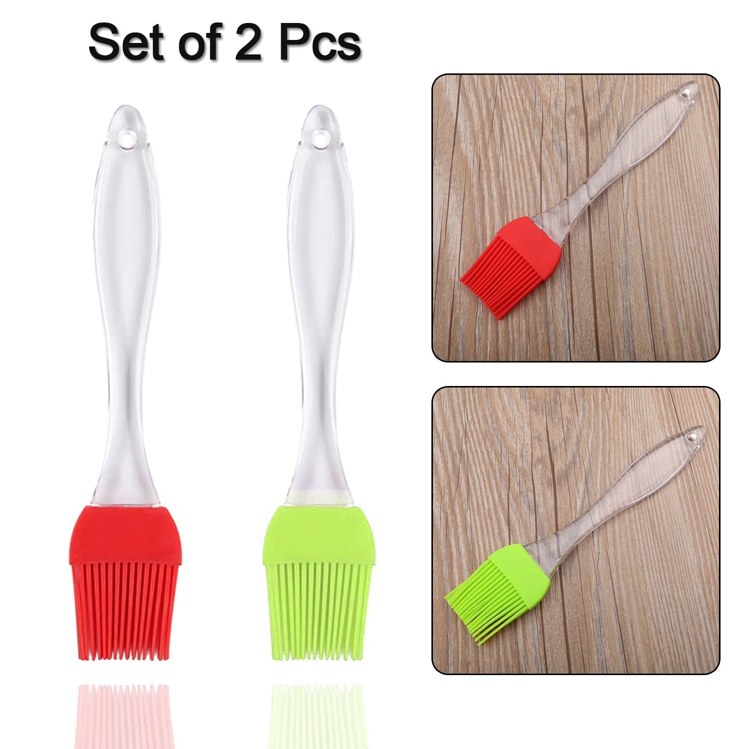 2854 Silicone Spatula and Pastry Brush Special Brush for Kitchen Use 