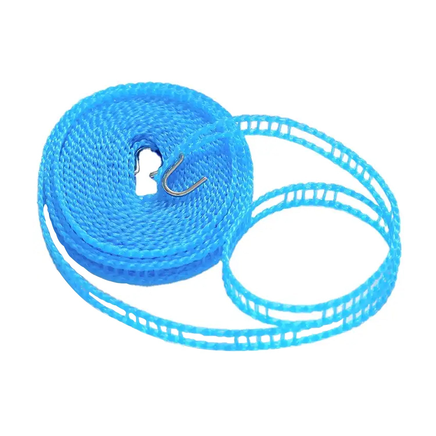 3 Meter Anti-Slip Clothesline Rope - Nylon, Hooks, Indoor/Outdoor - Bhavnagar Deodap