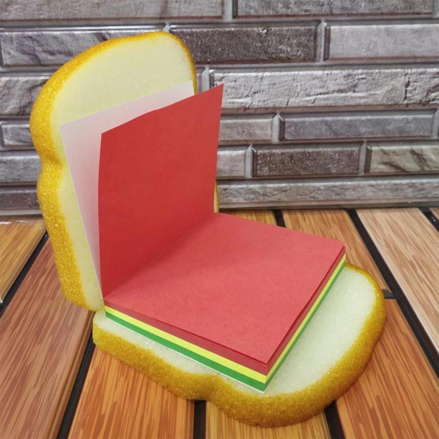Sandwich Shaped Note  /  Sticky Notes  /  Memo Notes, Unique Mini Notes (Multicolor) - Bhavnagar Deodap