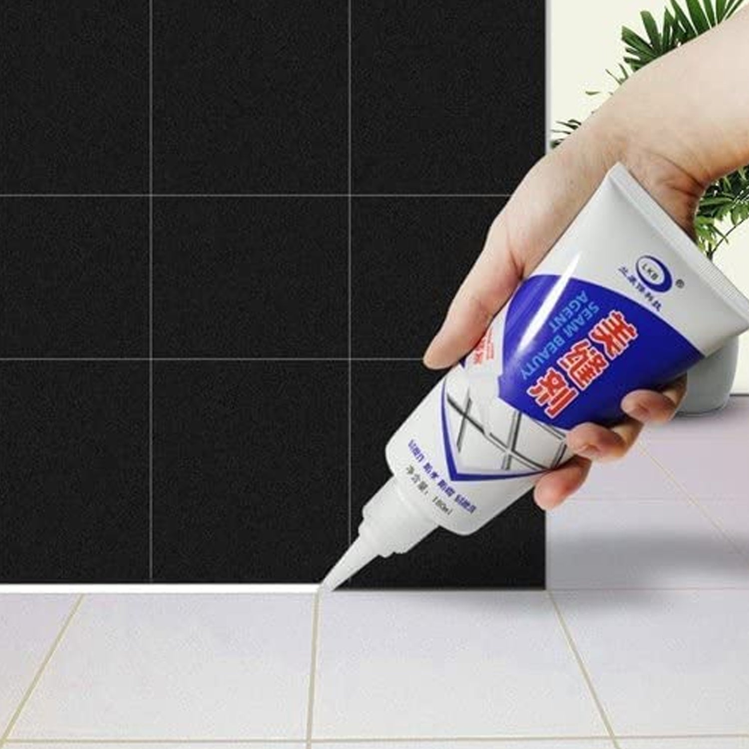 Waterproof Tile Gap / Crack / Grout Filler Water-Resistant Silicone Sealant for DIY Home Sink Gaps / Tiles Gaps / Grouts Repair Filler Tube For Home, Office, Bathroom, Toilets, Kitchen (180 Ml) - Bhavnagar Deodap