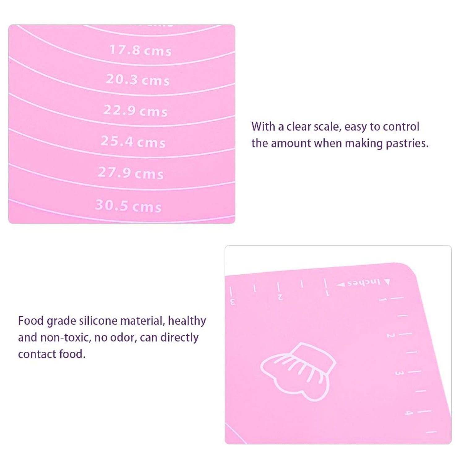 Rolling Mat Silicone Baking Mat (50×40 Cm) - Bhavnagar Deodap