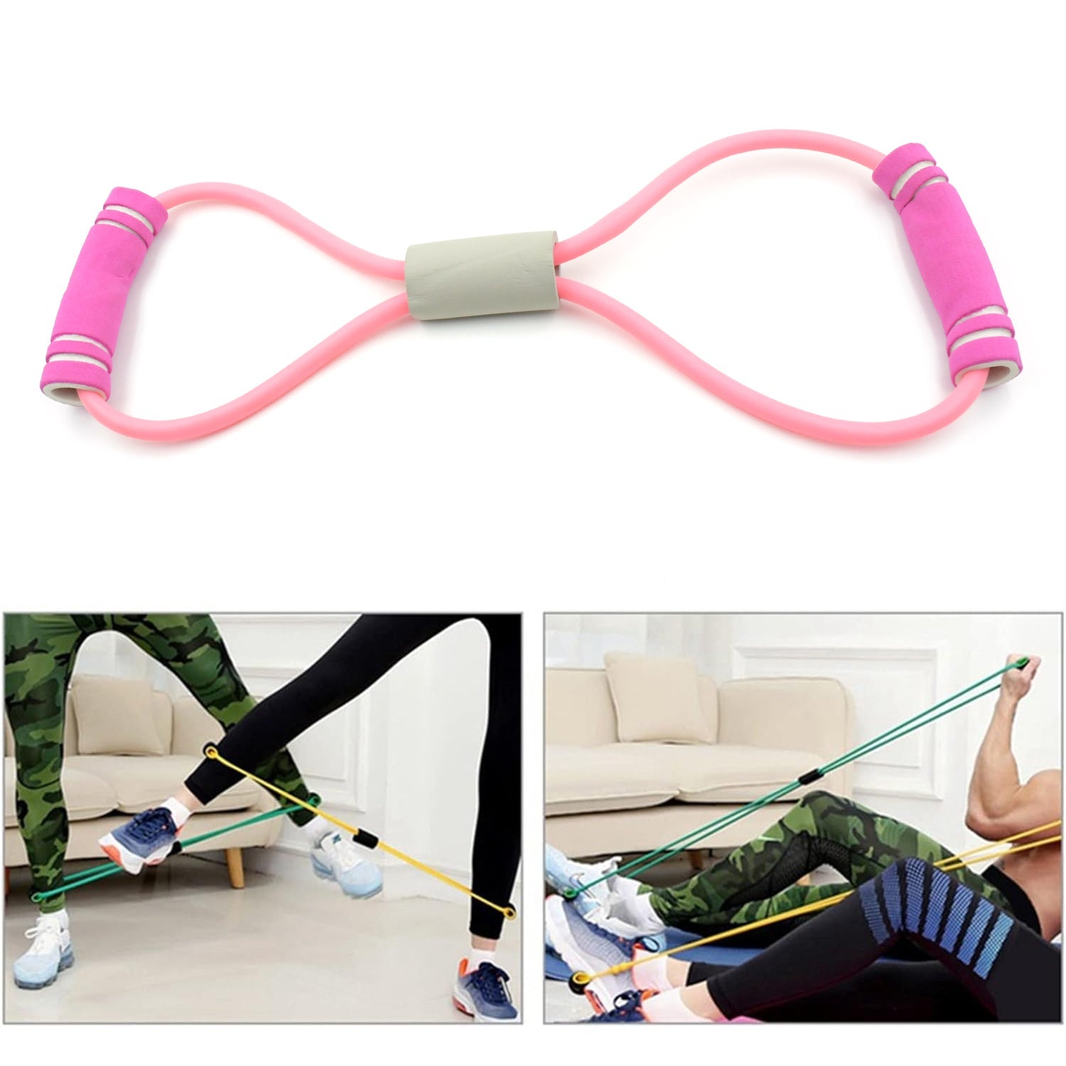 Sport Resistance Loop Band Yoga Bands Rubber Exercise Fitness Training Gym Strength Resistance Band, Exercise Equipment, Bands for Working Out (1 Pc) - Bhavnagar Deodap