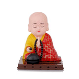 Solar Powered Sitting Buddha Statue,  Moving Head and Hand (1 Pc / Medium) - Bhavnagar Deodap