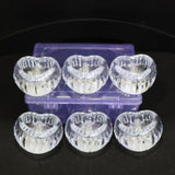 LED Crystal Tealight Decorative Flameless Candles (6 Pc)