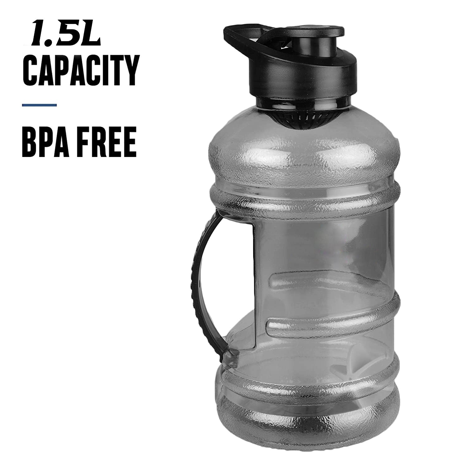 Sports Gym 1.5 Liters Gallon Water Bottle with Mixer and Strainer - Bhavnagar Deodap