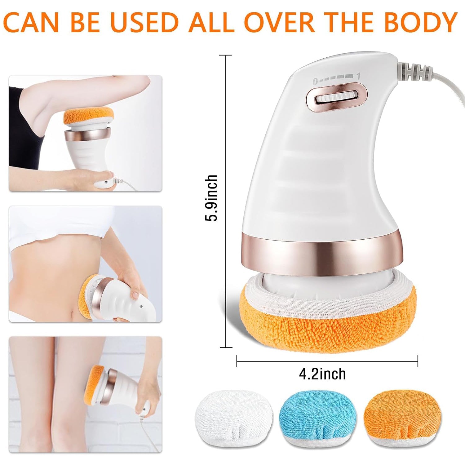 Electric Handheld Massager for Belly, Waist, Legs, Arms, Butt (1 Pc) - Bhavnagar Deodap