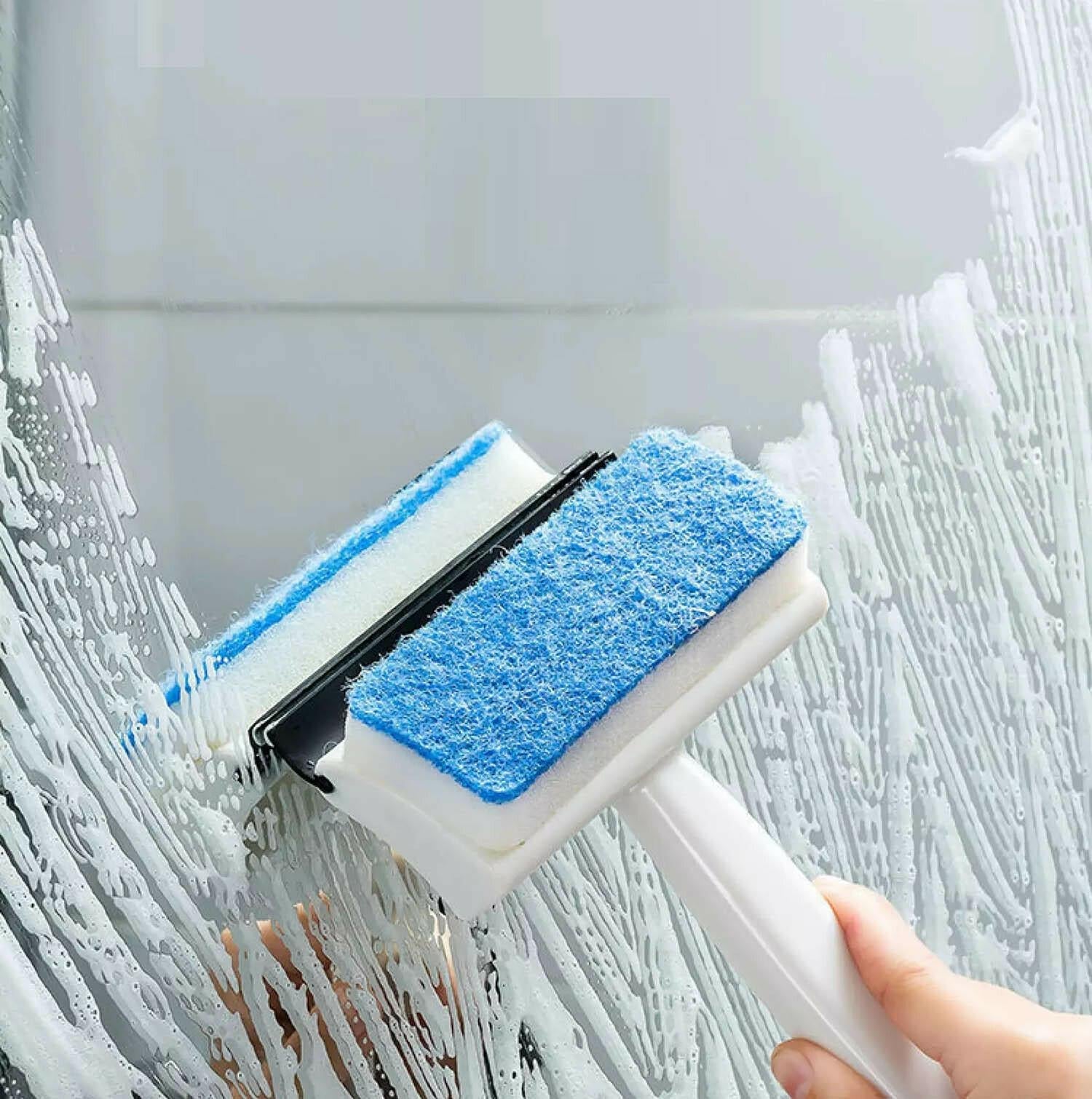 Double-Sided Mirror, Tile, and Grout Cleaner for Bathroom & Windows - Bhavnagar Deodap