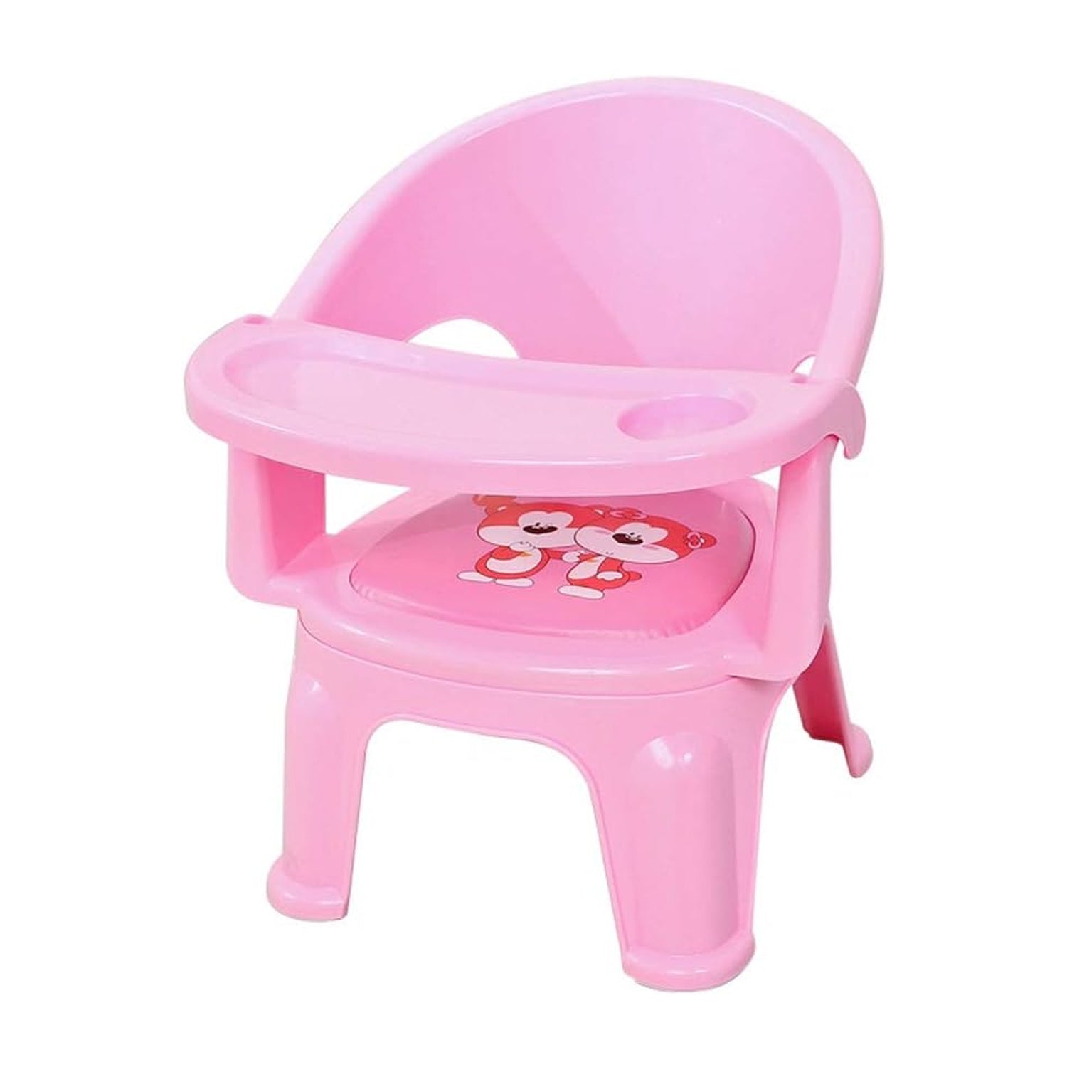 Baby Chair, with Tray Strong and Durable Plastic Chair for Kids/Plastic School Study Chair/Feeding Chair for Kids, Portable High Chair for Kids - Bhavnagar Deodap