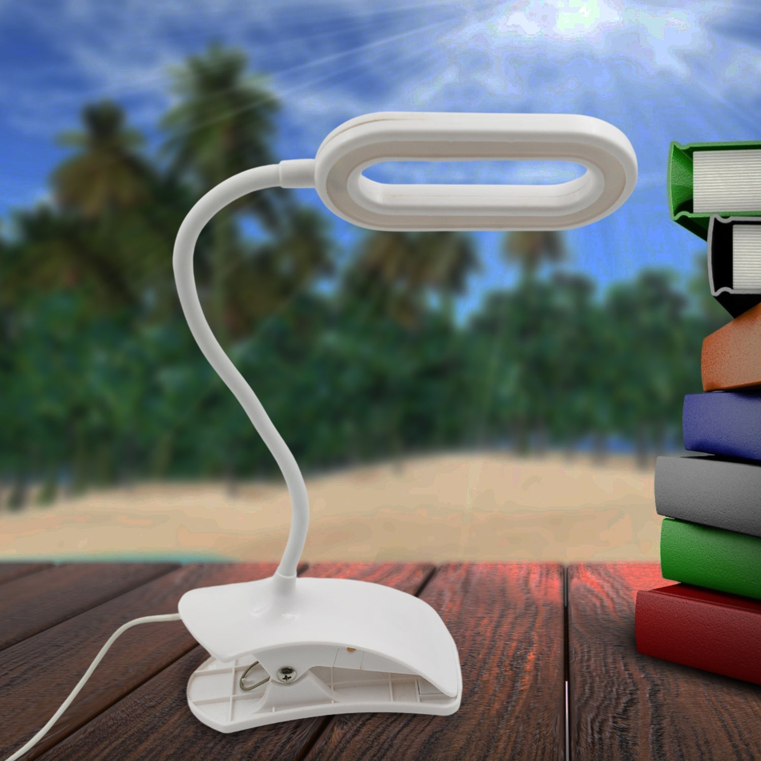 STUDY LAMP LED TOUCH ON OFF SWITCH STUDENT STUDY READING DIMMER LED TABLE LAMPS WHITE DESK LIGHT LAMP (Usb Lamp) - Bhavnagar Deodap