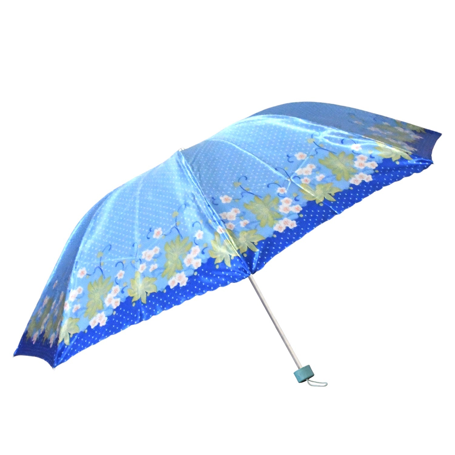 3-Fold Sun Protective Solid Foldable Outdoor Umbrella, Portable Sun, UV Protection Lightweight Rain Umbrella For Girls, Women, Men, Boys (1 pc) - Bhavnagar Deodap