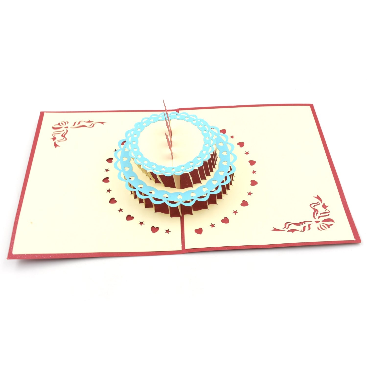 Unique 3D Pop-Up Wishing Card (Birthday, Wedding, Christmas): 1 Pc - Bhavnagar Deodap