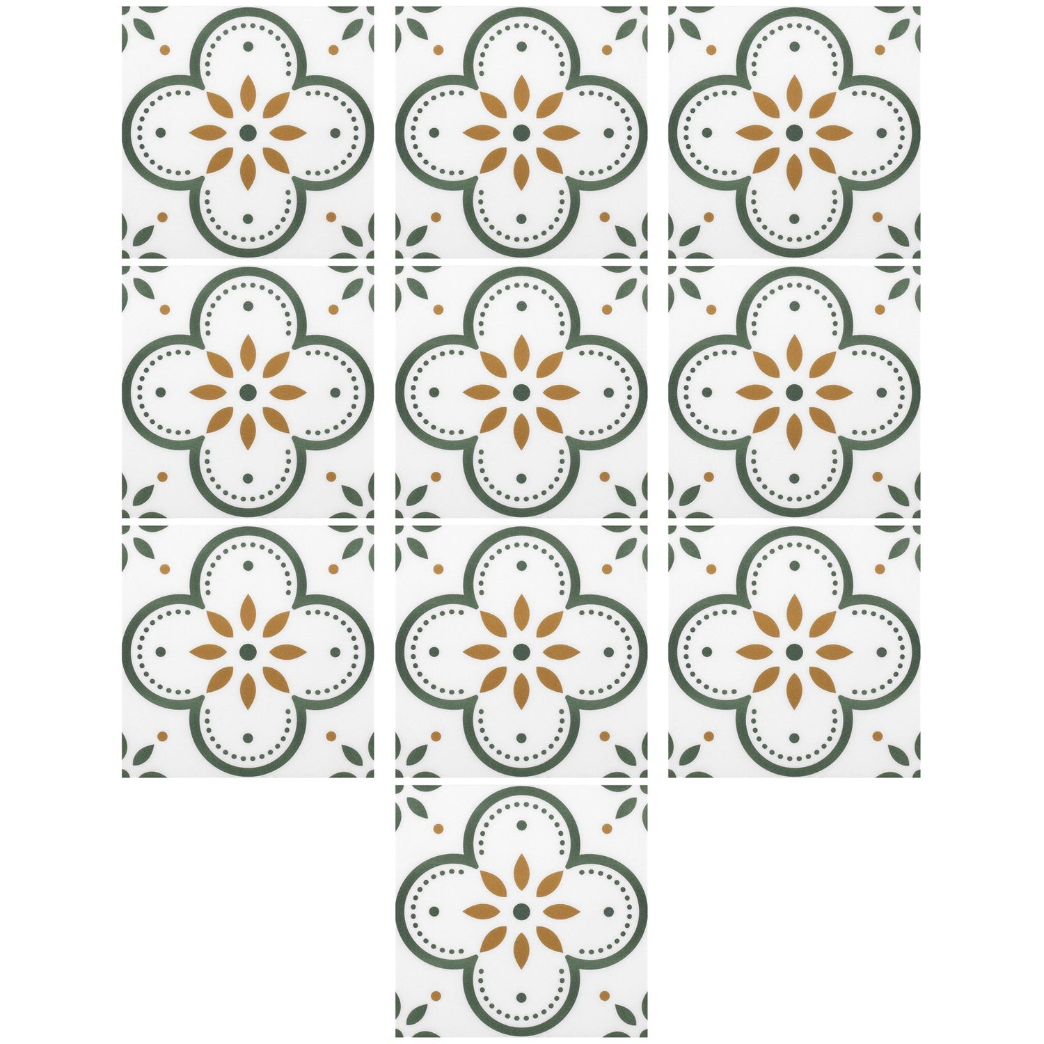 Peel and Stick Floor Tiles Kitchen / Bathroom Backsplash Sticker Detachable Waterproof DIY Tile Stickers for Wall Decoration Tiles Home Decoration (8x8 Inch / 1 pc Tiles) - Bhavnagar Deodap