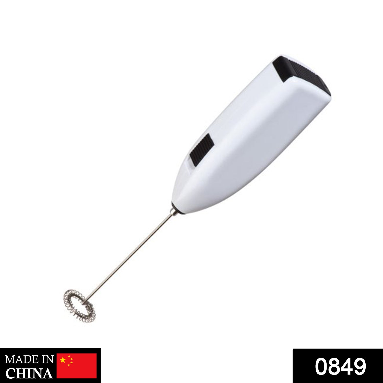 0849 Electric Handheld Milk Wand Mixer Frother For Latte Coffee Hot Milk 