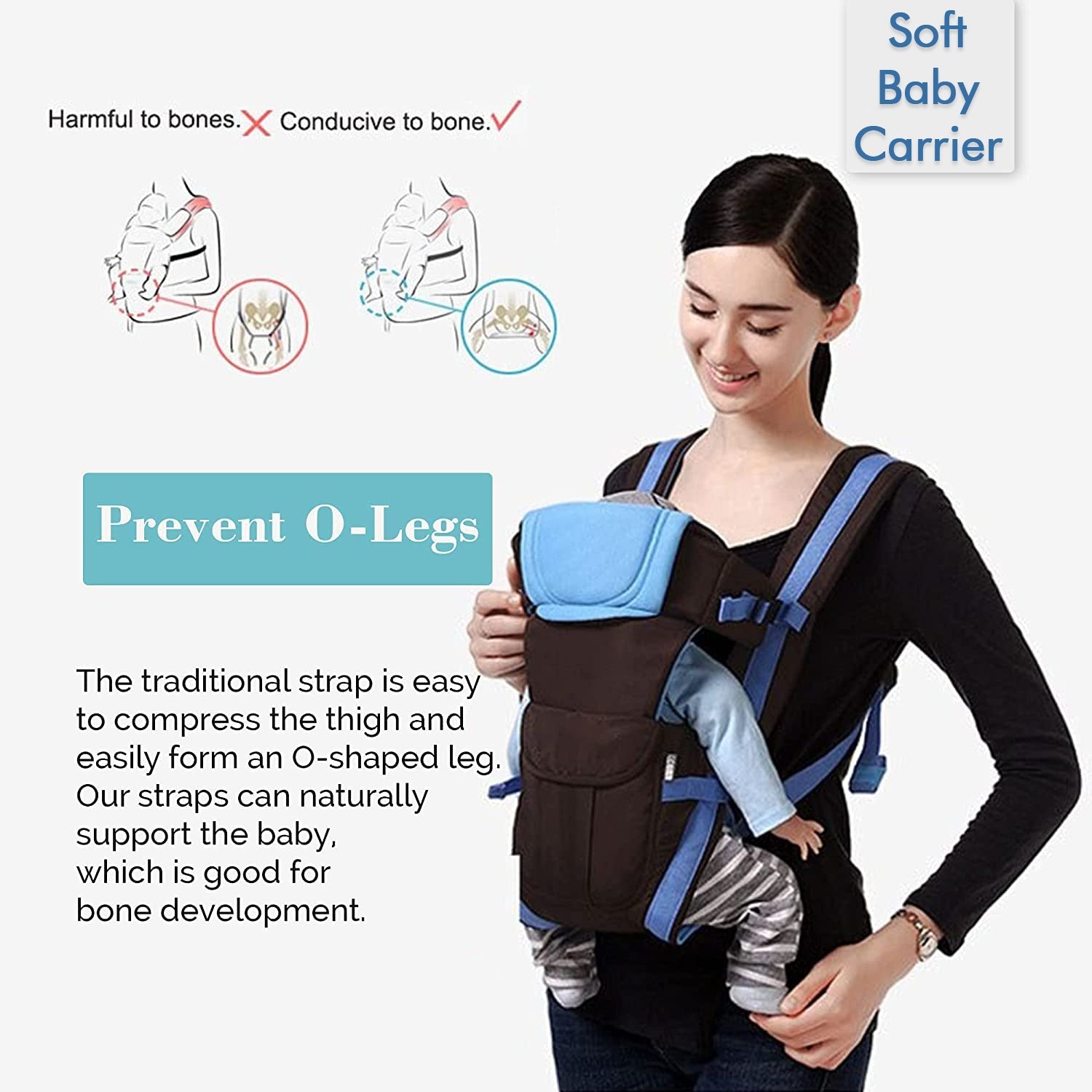 Baby Carrier Bag / Baby Holder Carrier with Four Modes of Use, Adjustable Sling and Easy to Use Design - Bhavnagar Deodap