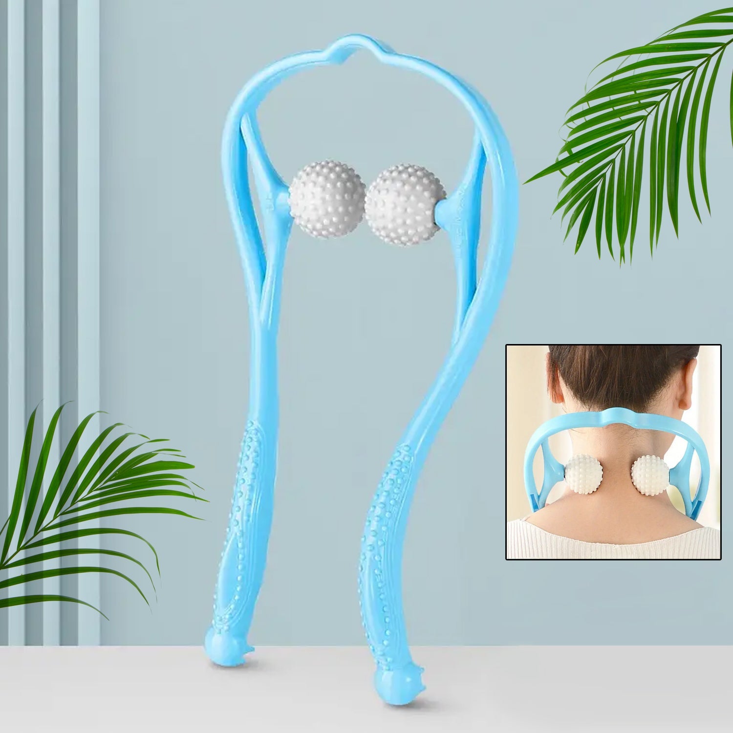 Neck Shoulder Massager, 13.5x7.08in Portable Relieving the Back for Men Relieving the Waist Women - Bhavnagar Deodap