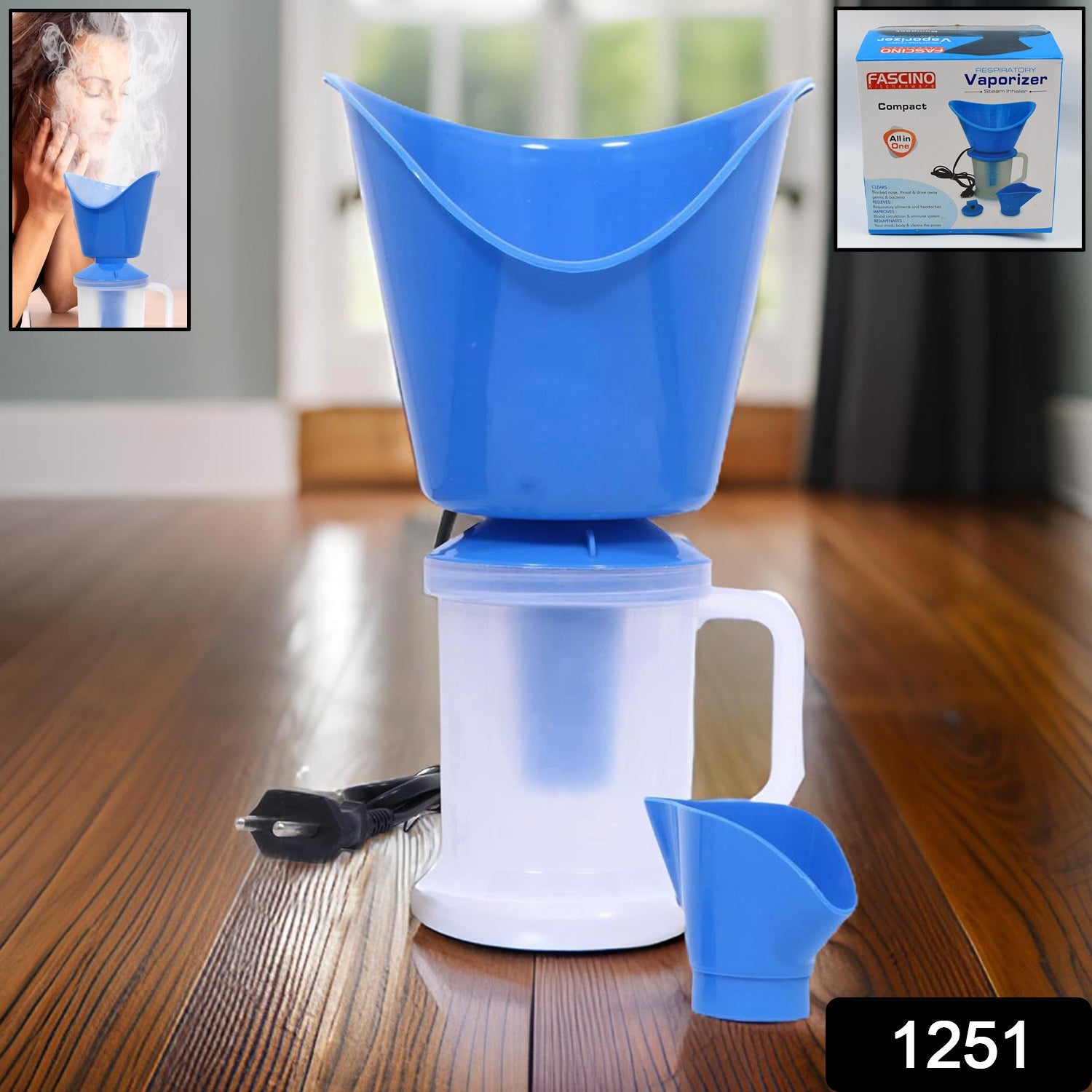 2 in 1 Vaporiser steamer for cough and cold - Bhavnagar Deodap