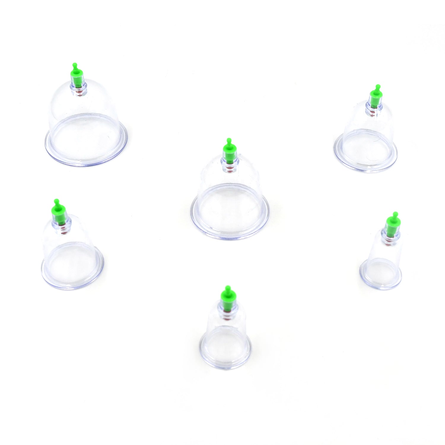 Vacuum Cupping Set 6 Pcs Kit Pull Out a Vacuum Apparatus Therapy Relax Massagers Curve Suction Pumps - Bhavnagar Deodap