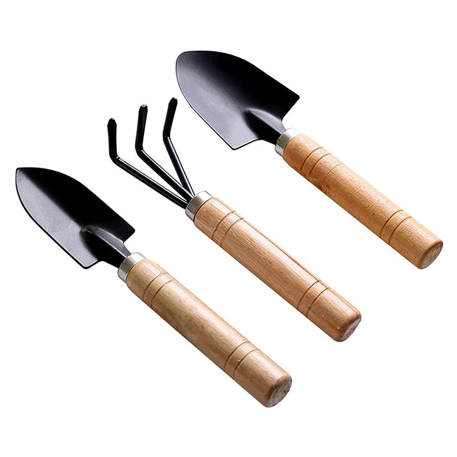 Small sized Hand Cultivator, Small Trowel, Garden Fork (Set of 3) - Bhavnagar Deodap