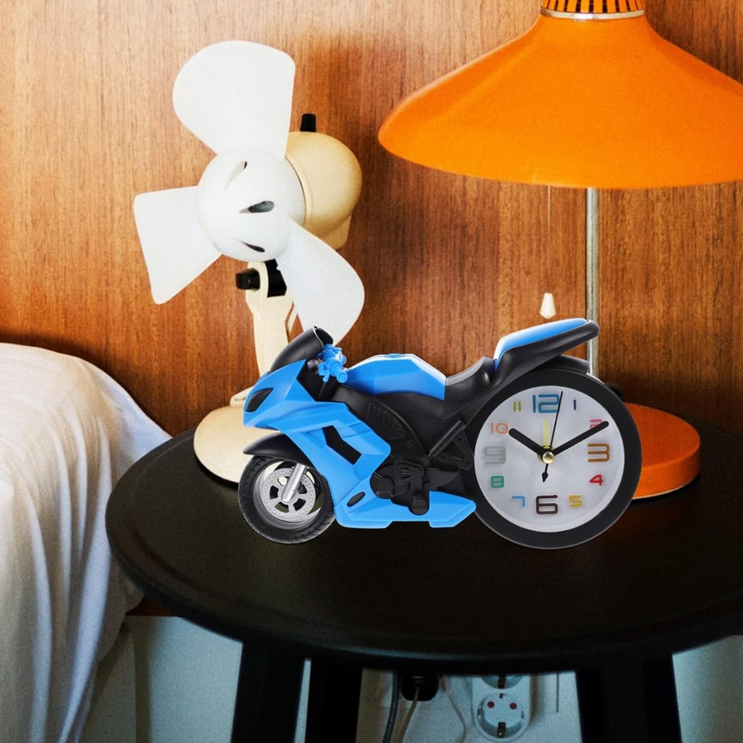 Fashioned Alarm Clock Novelty Retro Motorcycle / Motorbike Engine Style Clocks Alarm Clock Desktop Decoration Kids Gift - Bhavnagar Deodap