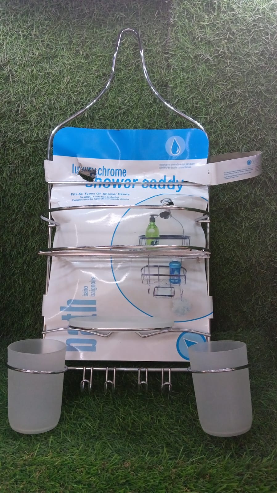 Multipurpose Stainless Steel Bathroom Shelf and Rack / Shower Caddy / Bathroom Storage Shelf / Holder / Bathroom Accessories for Home - Bhavnagar Deodap