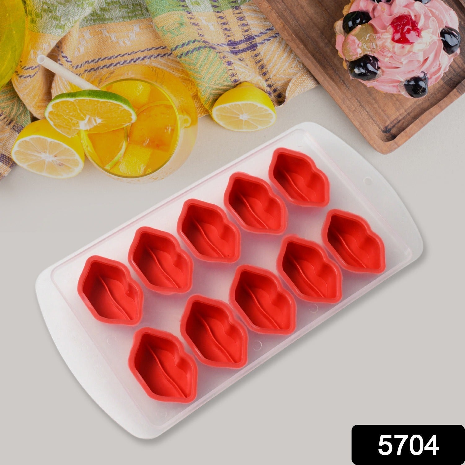 Silicone Mold Ice Cube Tray Creative Sweet Multi Type Ice Tray Buckets, Ice Cube Trays Multi Fruit Shape Ice Tray (1 Pc) - Bhavnagar Deodap