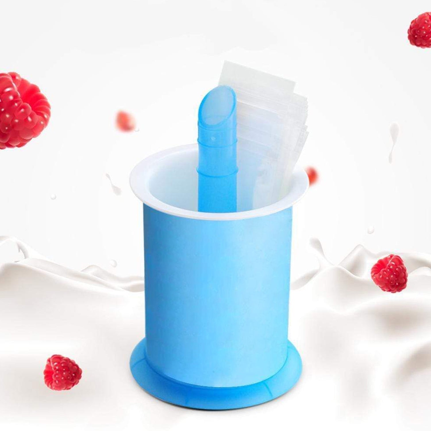 Homemade Popsicle Maker Manual Ice Cream Machine With Approx 20 Pcs Packing Bag Popsicle Mold Convenient Maker Manual Ice Cream Machine For Kids Adults DIY, Reusable - Bhavnagar Deodap