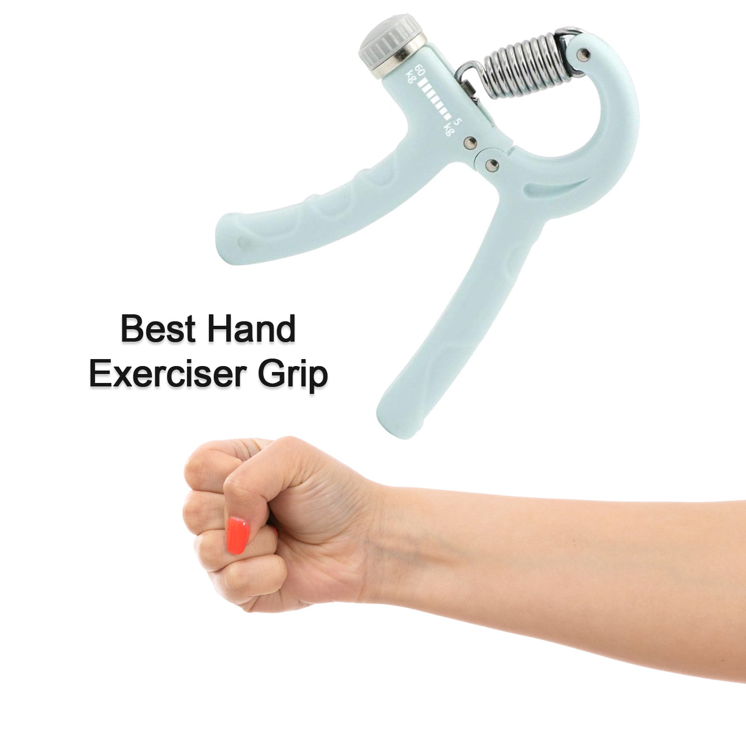 Gym Fitness Hand Grip Men Adjustable Finger Heavy Exerciser Strength for Muscle Recovery Hand Gripper Trainer strengthener (1 Pc) - Bhavnagar Deodap