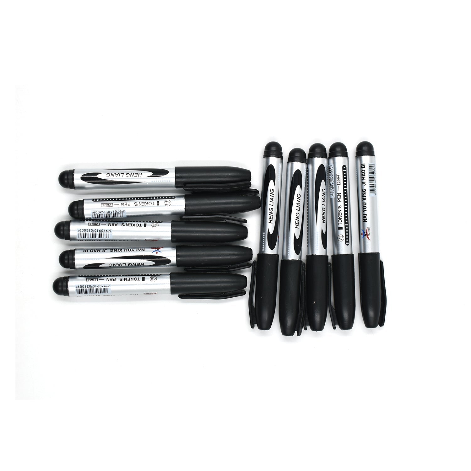 9018 10 Pc Black Marker used in all kinds of school, college and official places for studies and teaching among the students. 