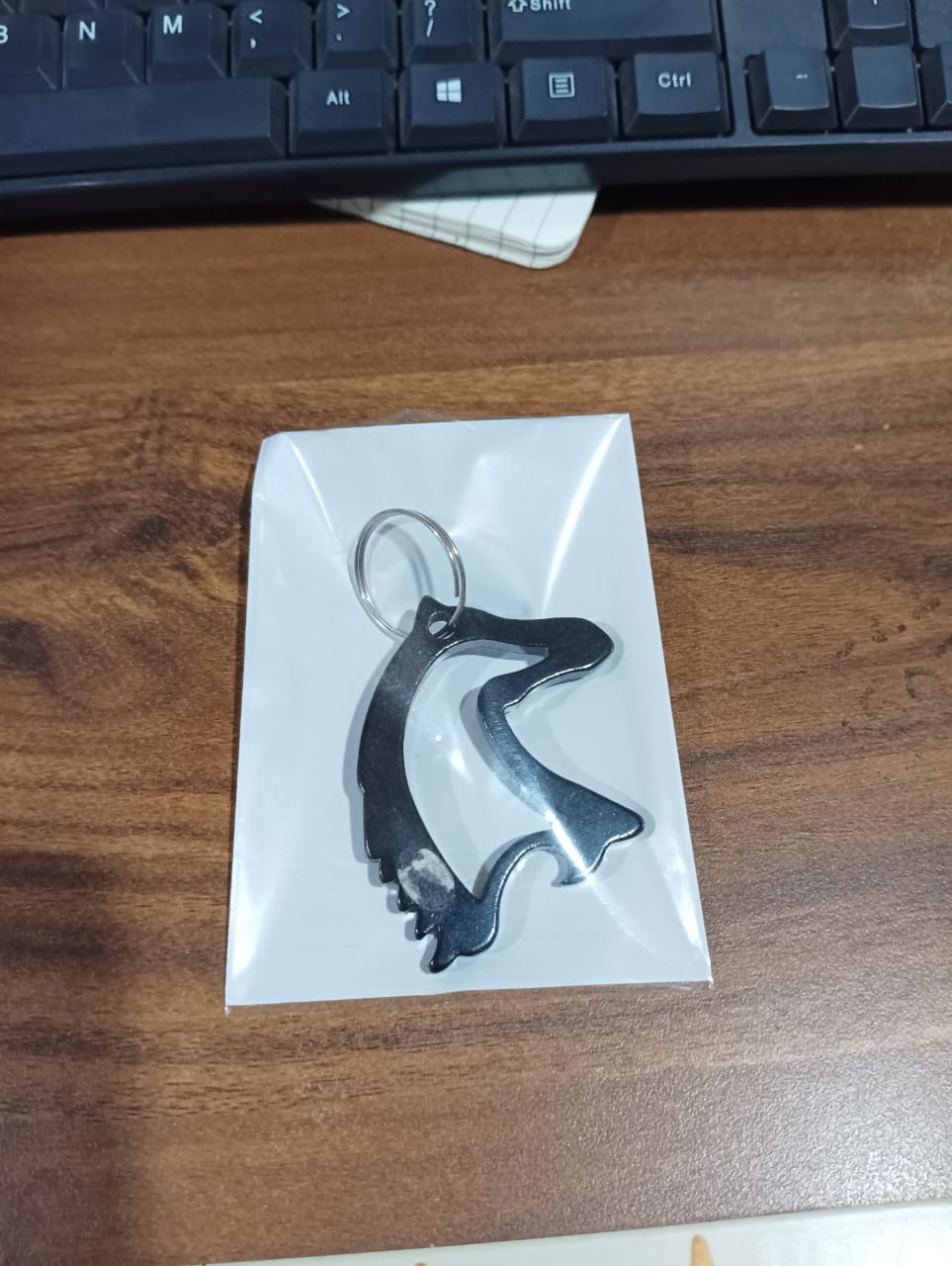 Metal Horse Face Shaped Keychain (1 Pc)