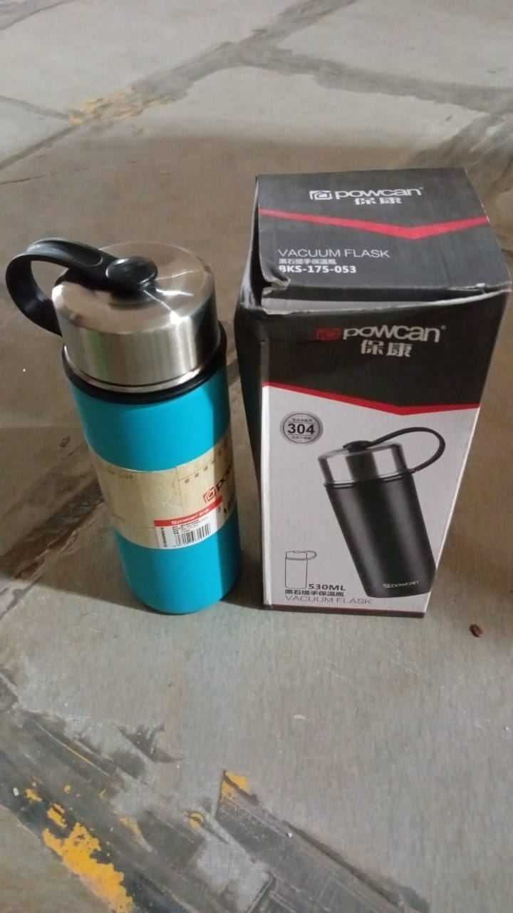 Stainless Steel Double Wall & Vacuum Insulated Flask Water Bottle (530 ML) - Bhavnagar Deodap