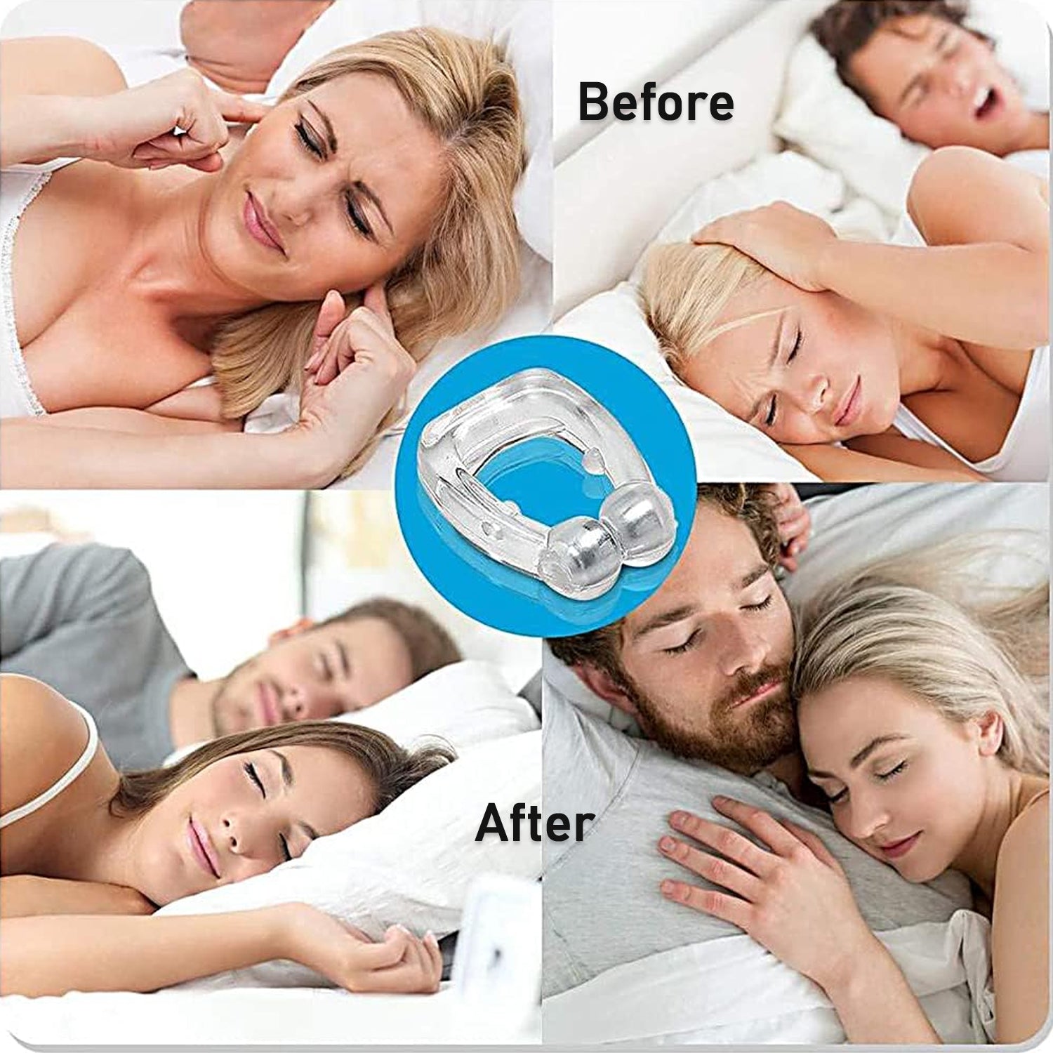 Anti Snore device for men and woman Silicone Magnetic Nose Clip For heavy Snoring sleeper, Snore Stopper, Anti Snoring Device (1 Pc) - Bhavnagar Deodap