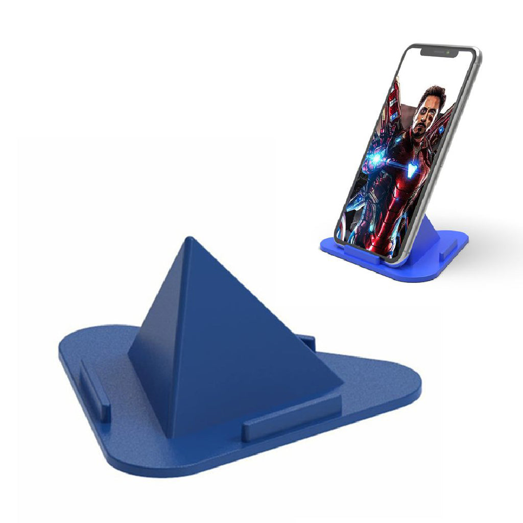 Universal Portable Three-Sided Pyramid Shape Mobile Holder Stand - Bhavnagar Deodap