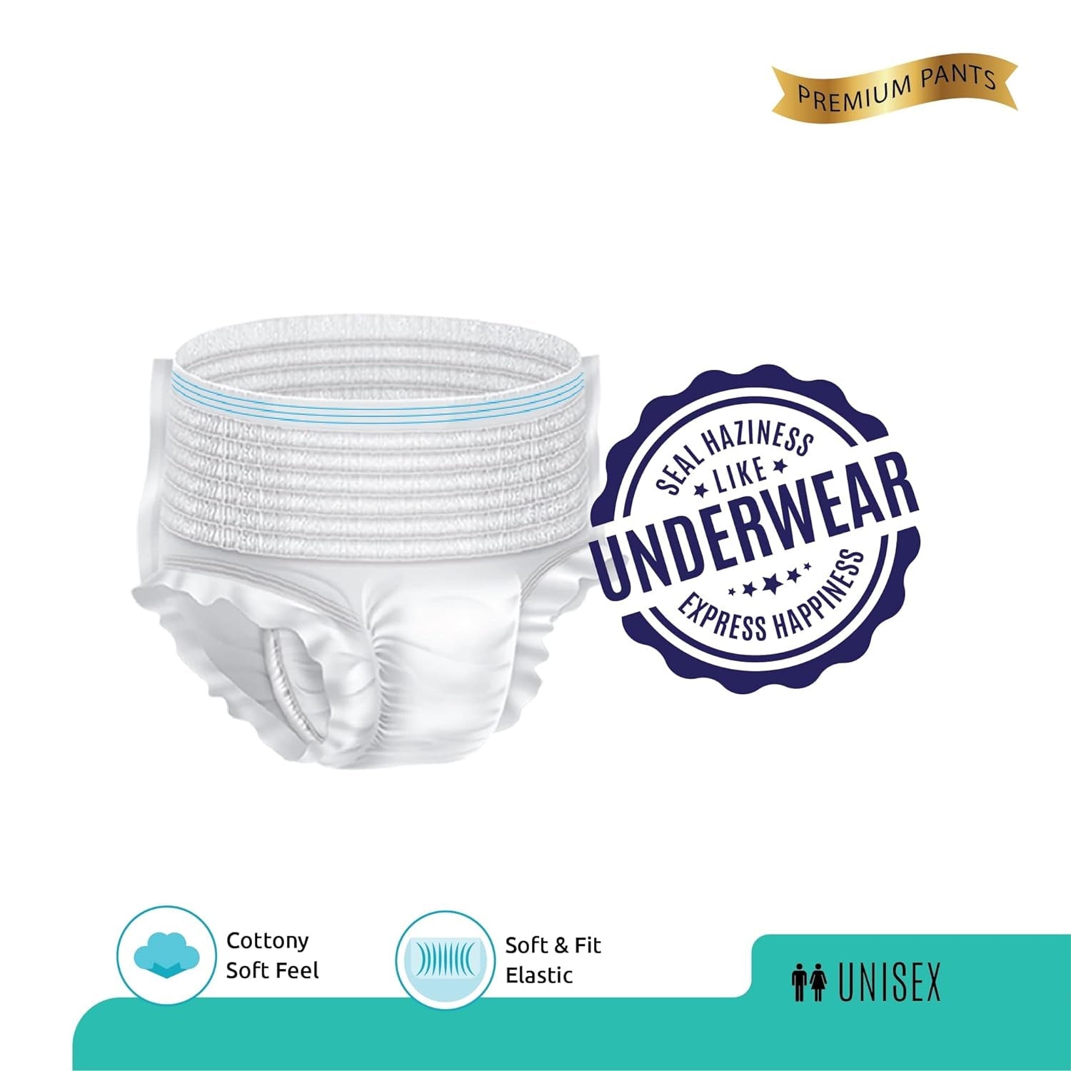 Senior Care Essentials: Large-XL Adult Diaper Pants (Waist 90-140cm) - Bhavnagar Deodap