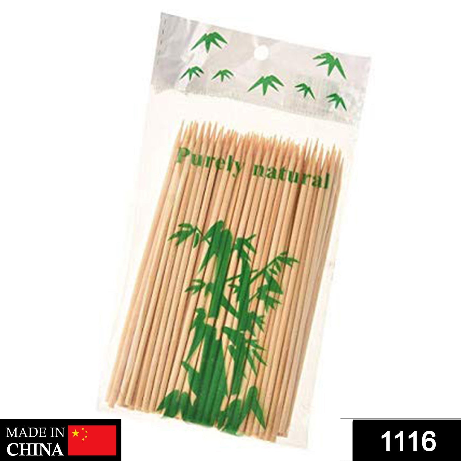 Natural Bamboo Wooden Skewers / BBQ Sticks for Barbeque and Grilling - Bhavnagar Deodap