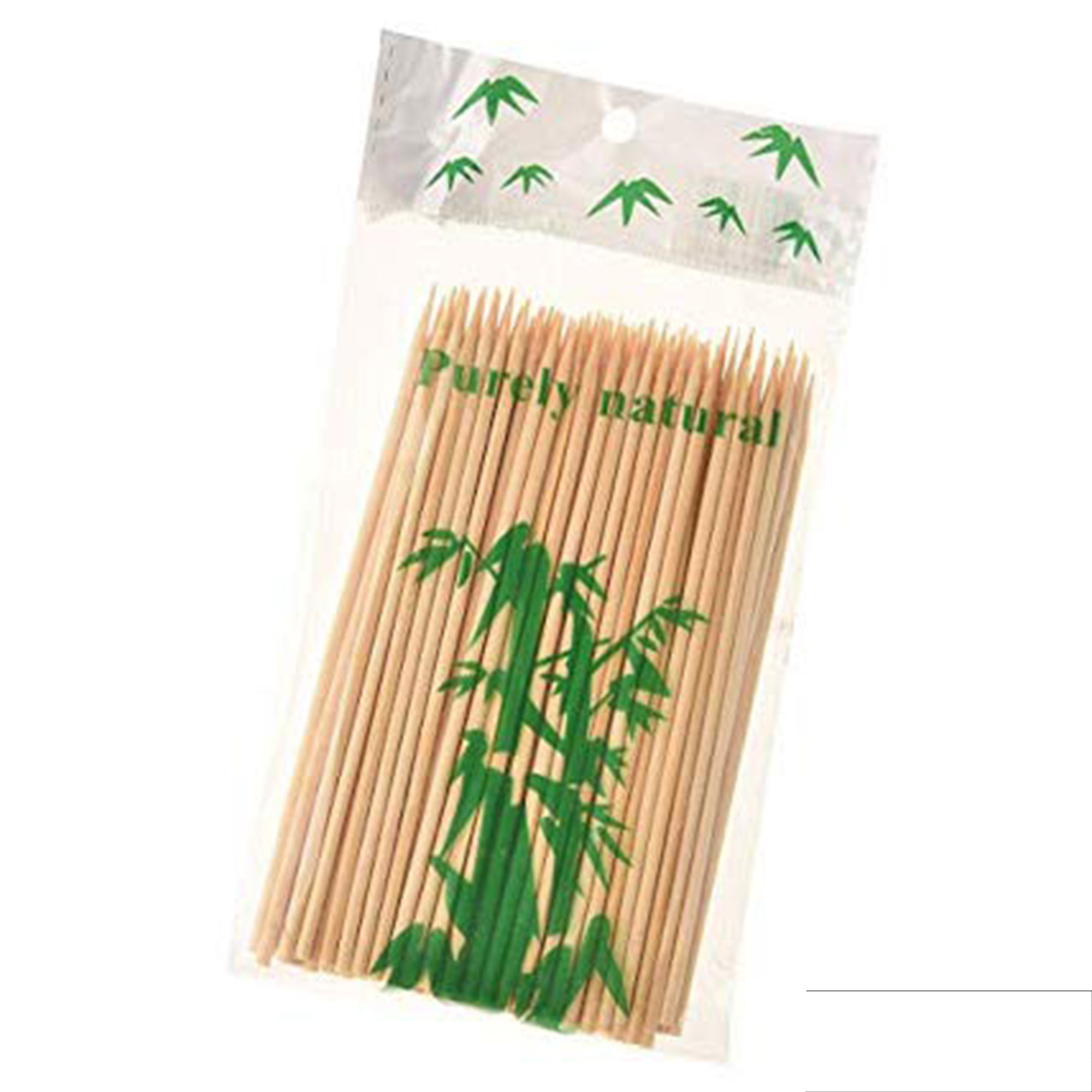 Natural Bamboo Wooden Skewers / BBQ Sticks for Barbeque and Grilling - Bhavnagar Deodap