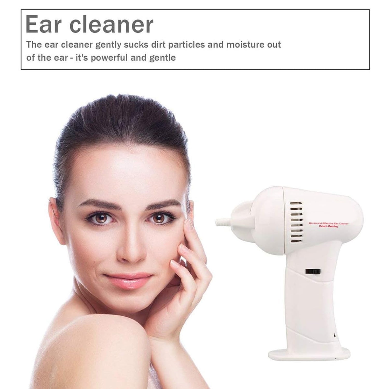 Vacuum Ear Cleaning System Clean Ears Care Removel Tool Earpick Cleaner Vacuum Removal Kit Safe Gentle Hygienic with 8 Silicon Cleaner Clips and Cleaning Brush - Bhavnagar Deodap