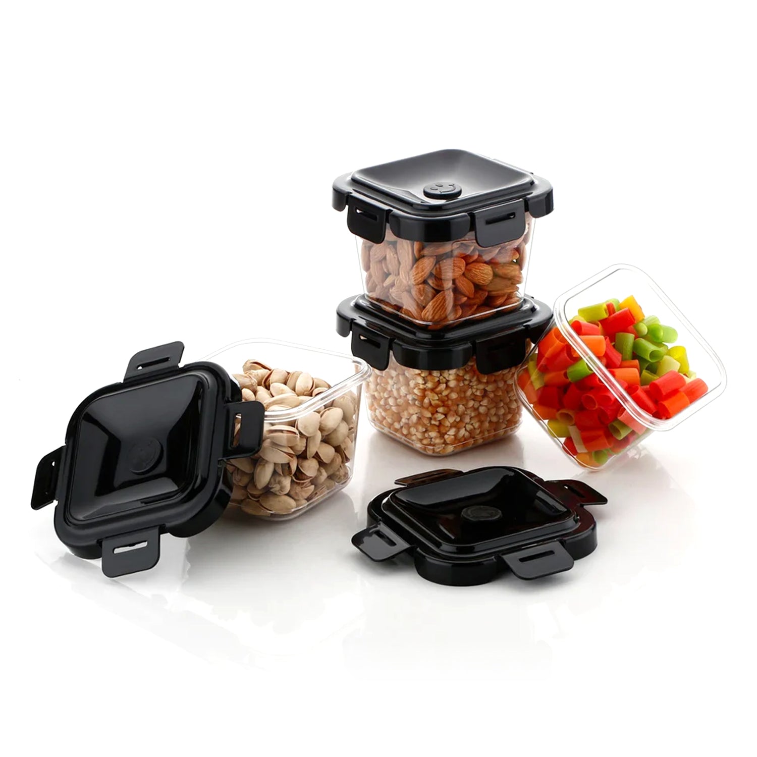 Plastic Food Storage Containers with Lid (4 Pcs Set / 500 ML)