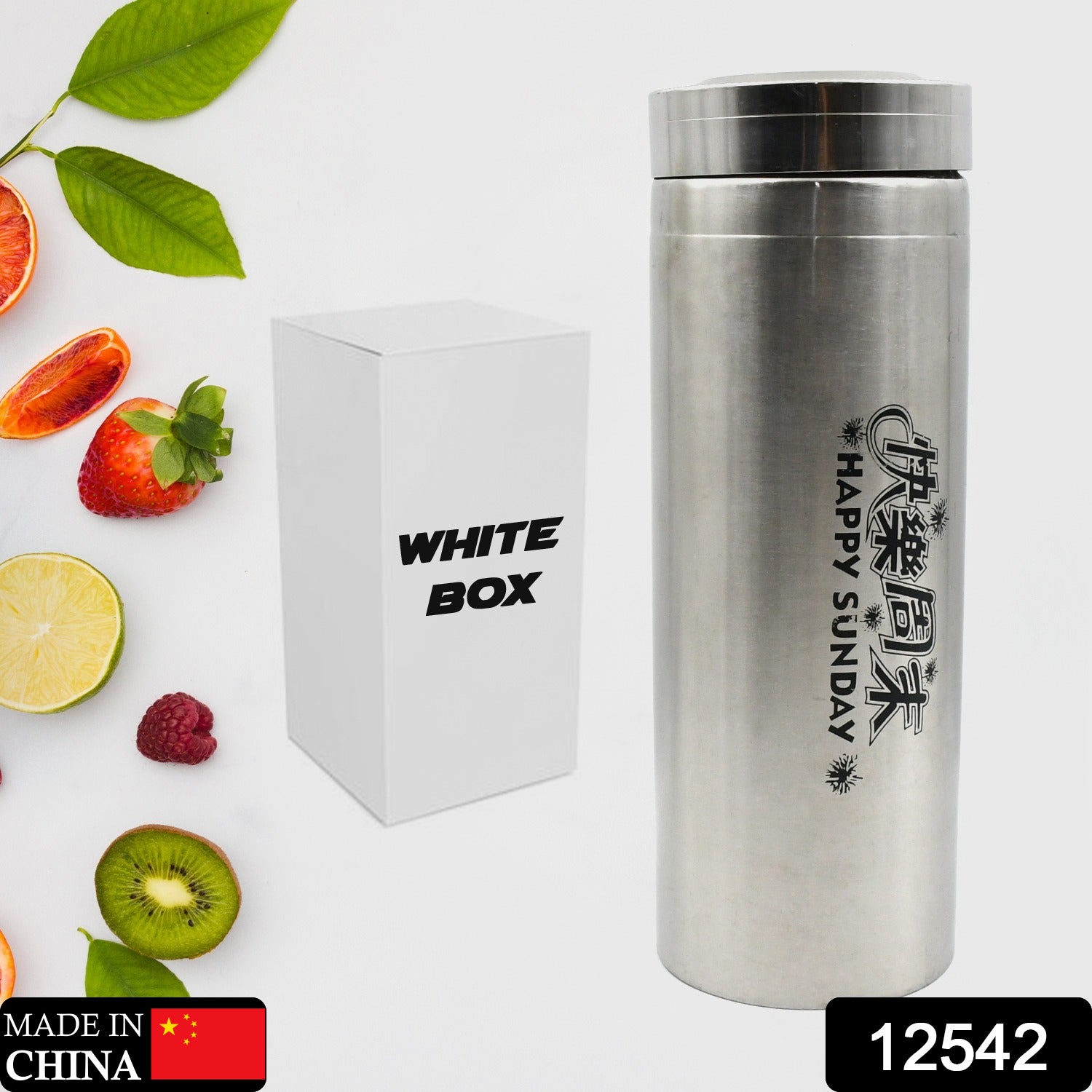 Stainless Steel Vacuum Flask Water Bottle, Fridge Water Bottle, Leak Proof, Rust Proof, Hot & Cold Drinks, Gym BPA Free Food Grade Quality, For office/Gym/School (Approx 1000 ML) - Bhavnagar Deodap