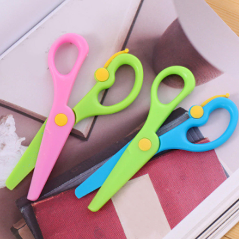 Kids Handmade Plastic Safety Scissors Safety Scissors - Bhavnagar Deodap
