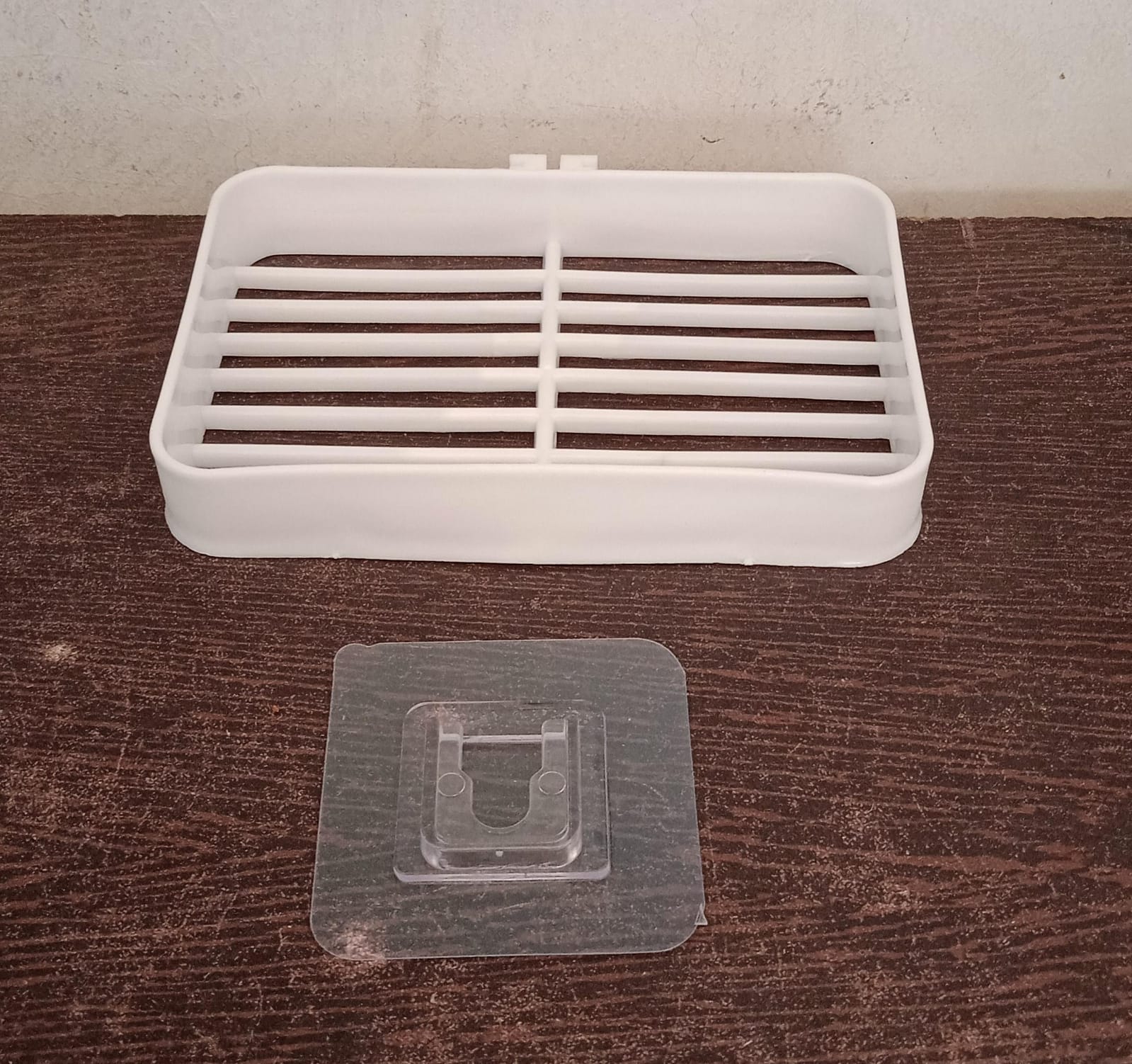 Bathroom & Kitchen Soap Holder: Self-Adhesive (Plastic Box) - Bhavnagar Deodap