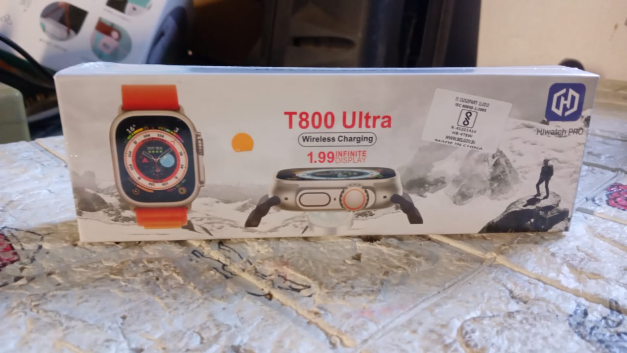 Ultra Seris T800 Smart Watch Men & Female Smartwatch Bluetooth Call Wireless Charge Fitness Bracelet Watch Large 49 MM Screen Smart Watch DW88 - Bhavnagar Deodap