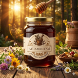Ayuamrutam Premium Raw Forest Honey - 100% Pure, Unprocessed & Wild Harvested