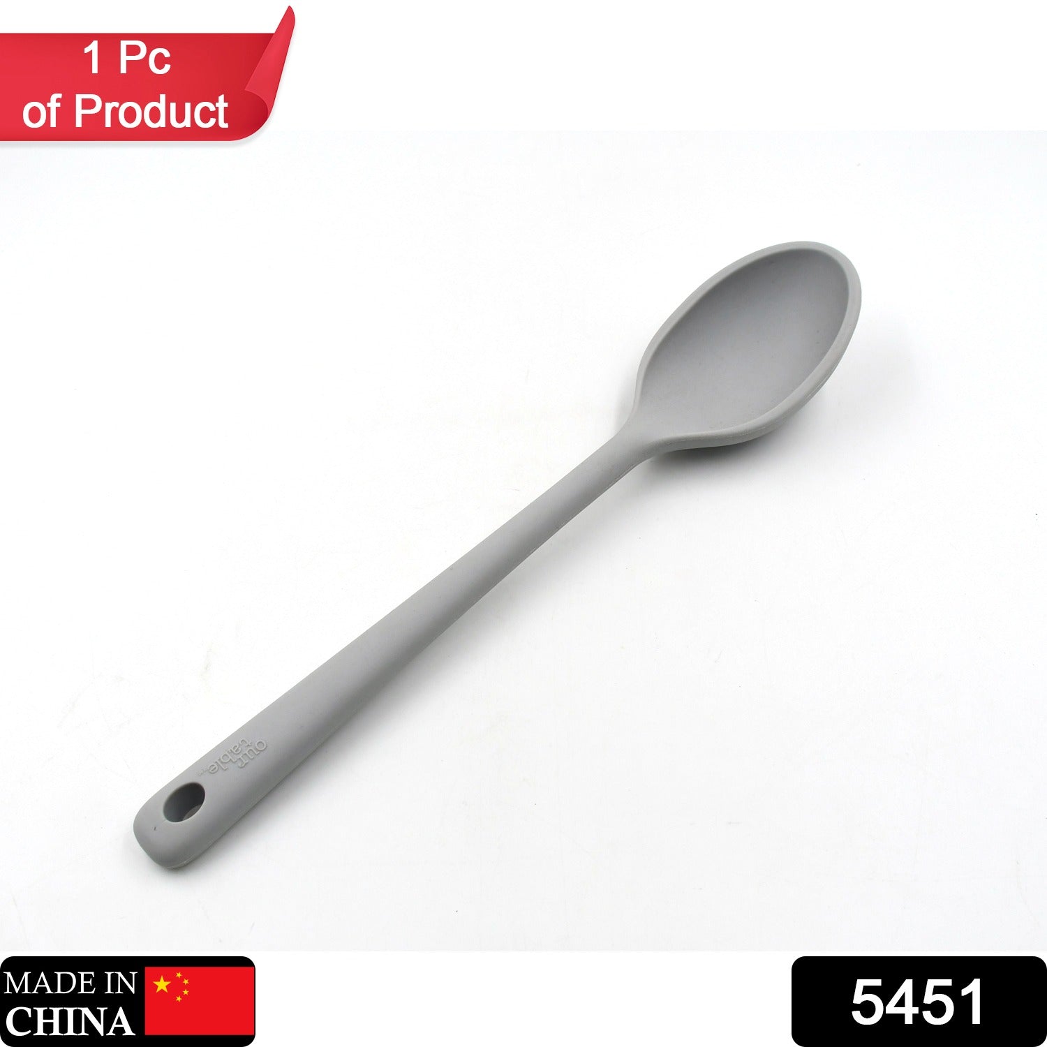 Silicone Spoons for Cooking - Large Heat Resistant Kitchen Spoons (32 cm) - Bhavnagar Deodap