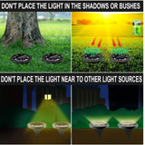 Solar Powered LED Garden Lights (4 Pc)