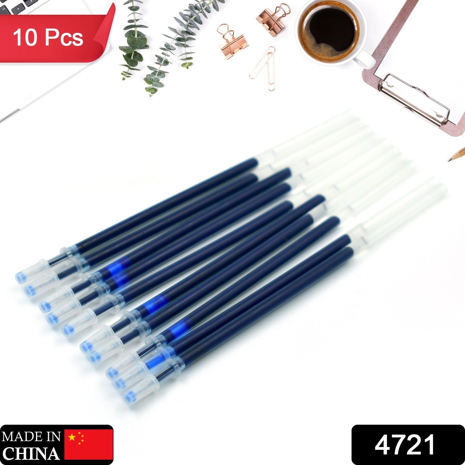 Blue Pen Refill All Round Ball Pen Refill Smooth Writing Pen Refill all Pen Suitable (10 Pc) - Bhavnagar Deodap