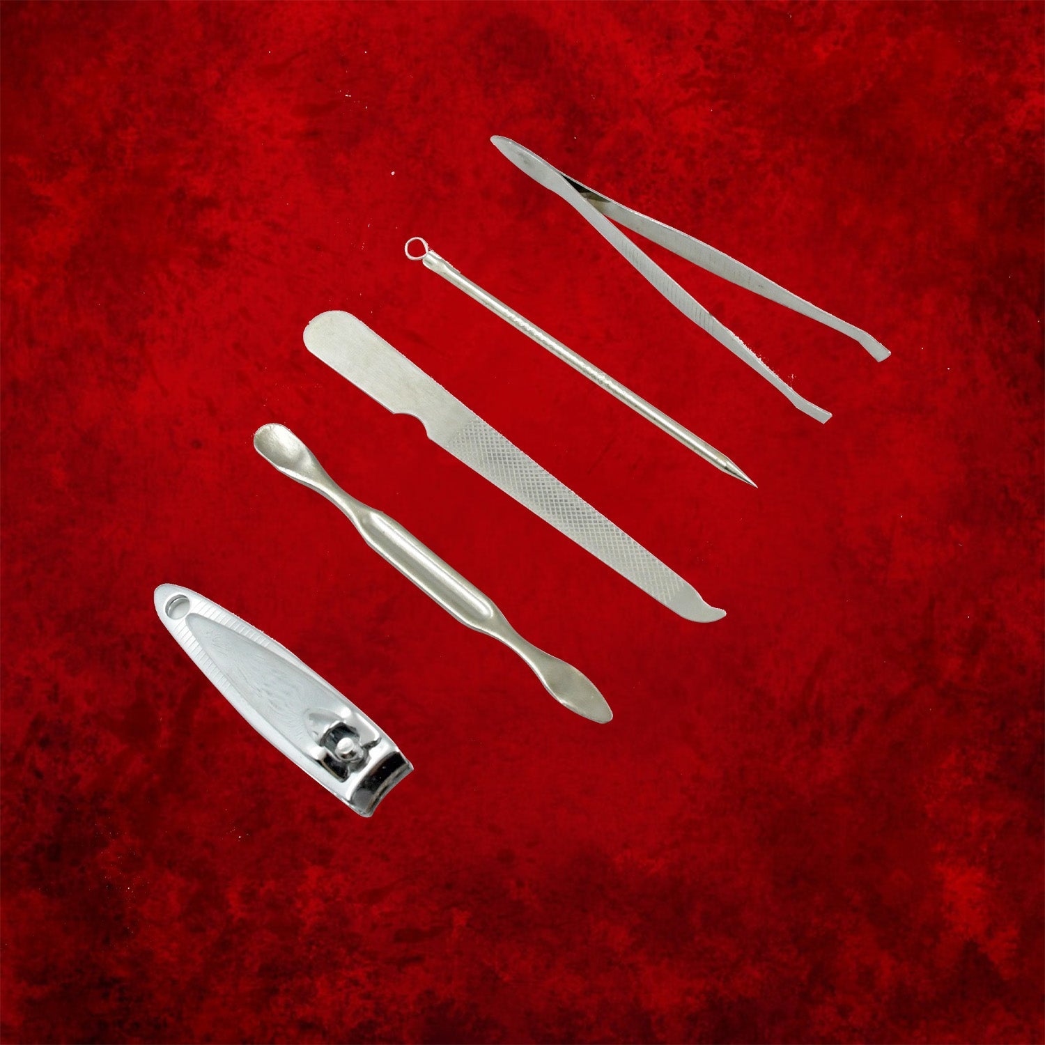 9pc Nail Clipper Kit, Fingernail Clipper, Manicure Set, Stainless Steel Nail Cutter Set ,Manicure Toe Nail Clippers Care Tools with Lightweight and Beautiful Travel Case (9Pc Set) - Bhavnagar Deodap