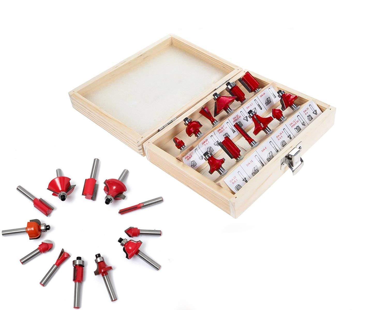 12 / 15pcs Milling Cutter Router Bit Set - Bhavnagar Deodap